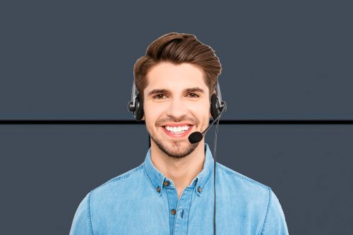 dark haired man with headset answering phone Northern Document Solutions, Prince-Albert, SK, Saskatchewan, Agent, Dealer, Reseller, Xerox, HP, MBM contact us